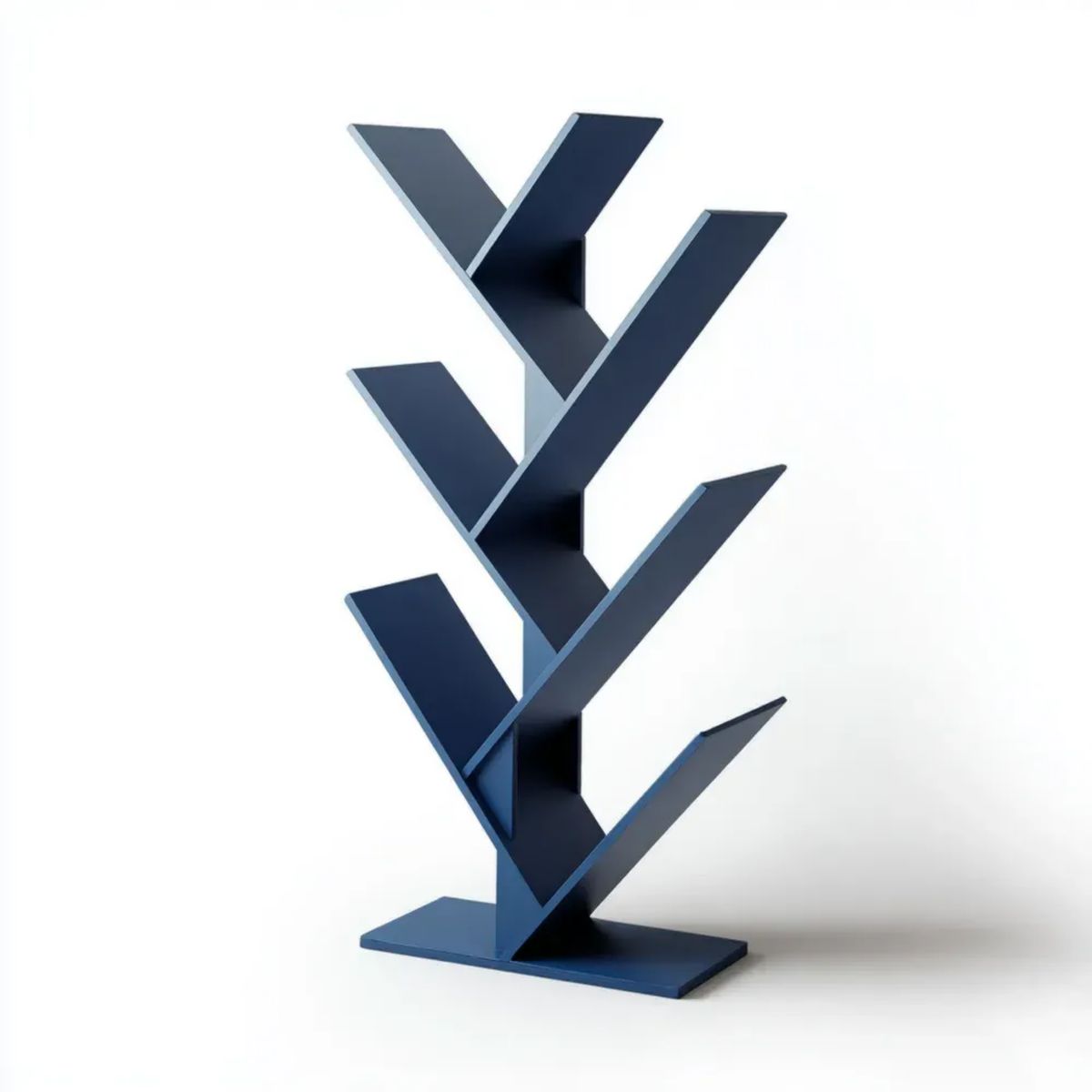 Regał, granatowy stop w bibliotece w MDF, 60 x 25 x 120 cm