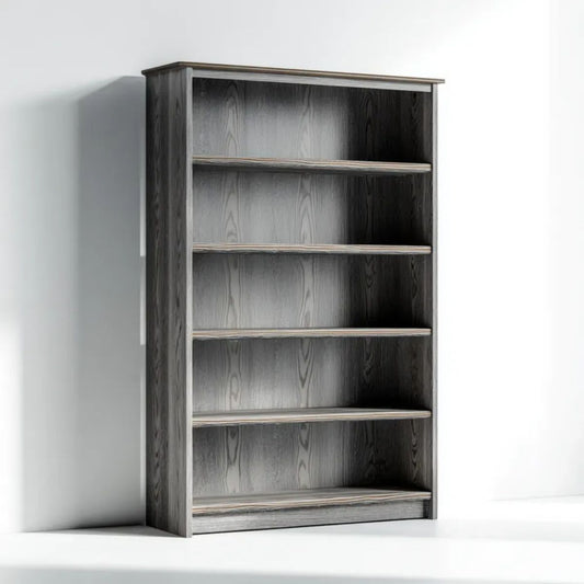 Regał, Otwarta biblioteczka w antracycie Barcelospay 80 x 30 x 180 cm z 5 poziomami