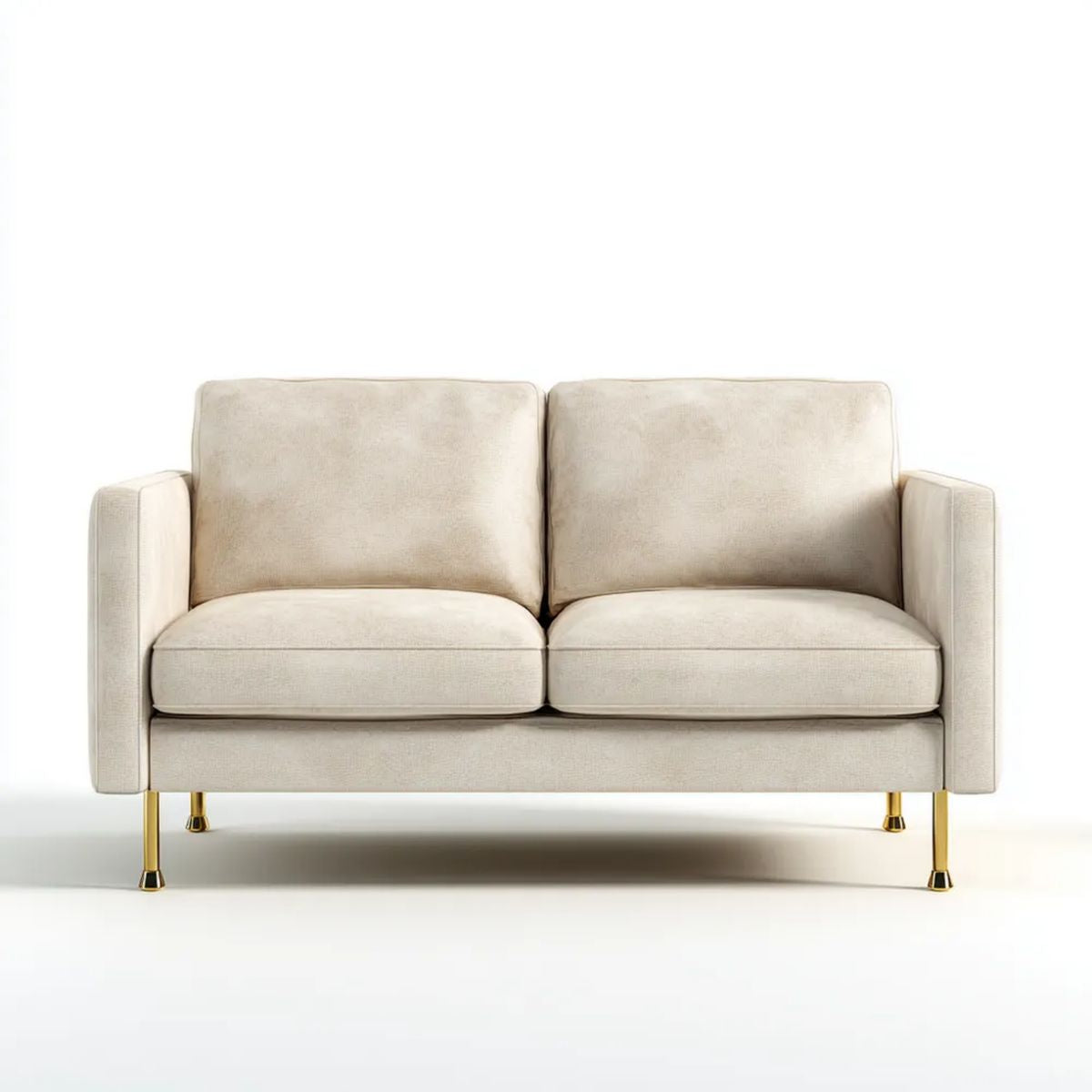 Sofa, Podwójna sofa w poliestrze ze stali hartowanej, 140 x 80 x 84 cm