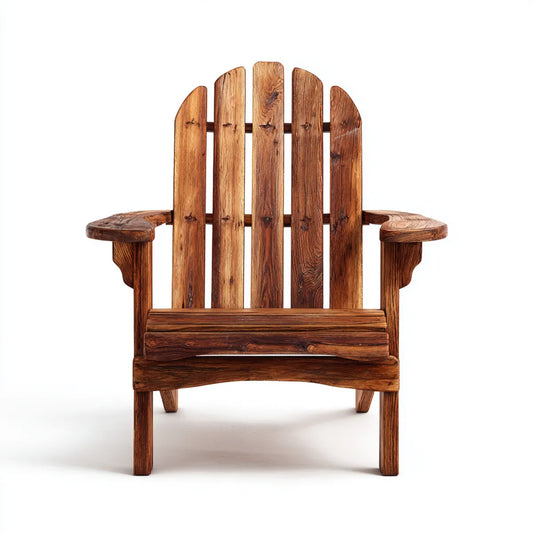 Fotel Adirondack w sosnie litej z zaokrąglonym górnym oparciem 80 x 90 x 100 cm