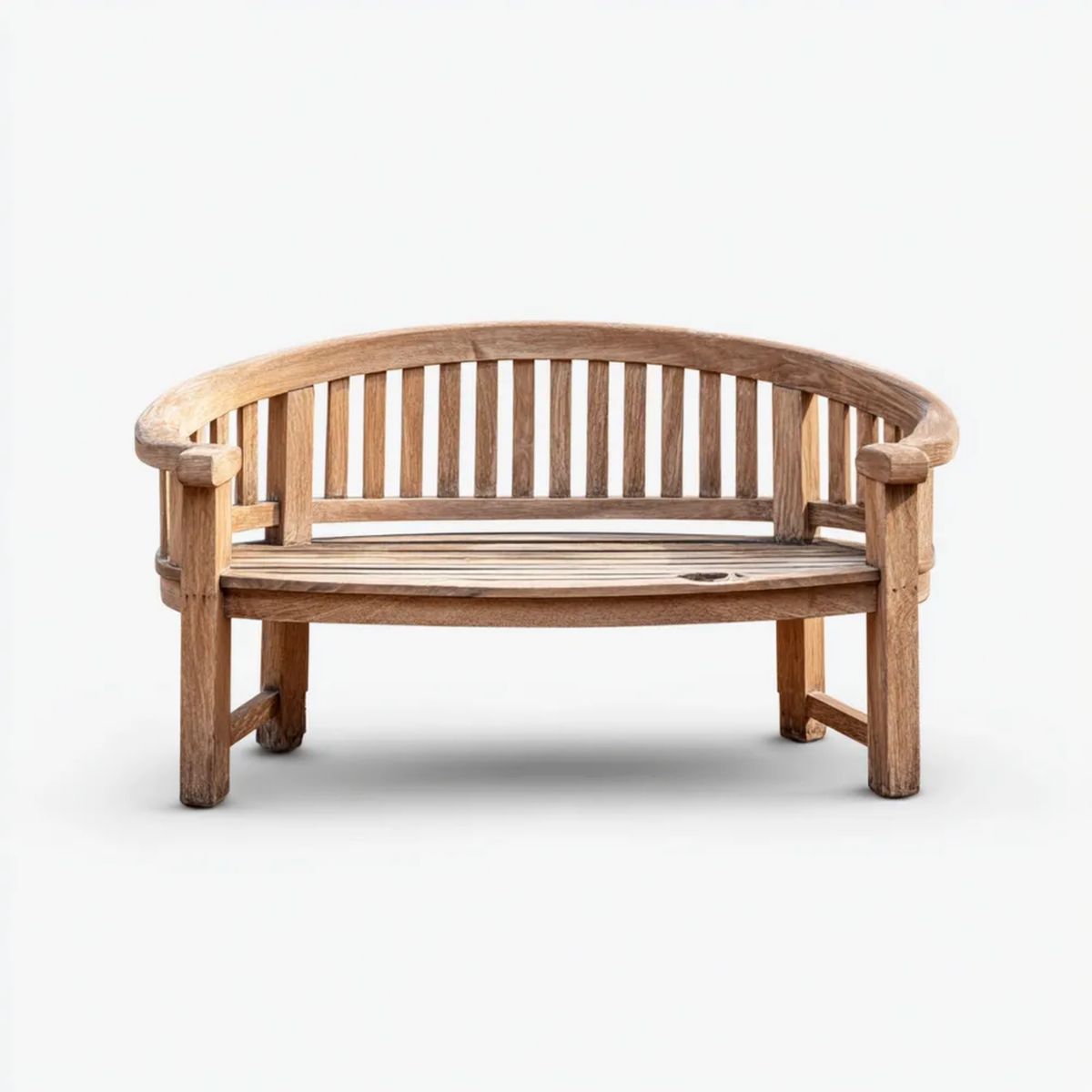 Ławka ogrodowa, Ogród ławka 2 brązowe kwadraty w kwadratach w kwadracie kwadratowym, zaokrąglony kształt prostokątna, 120 x 60 x 90 cm