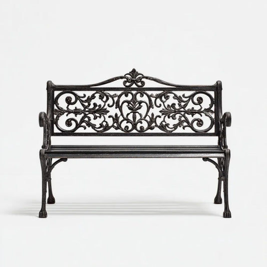Ławka ogrodowa, Ogród Ławka 2 czarny Ławka z lakierem z krzeseł 125 x 54 x 86 cm